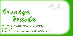 orsolya hruska business card